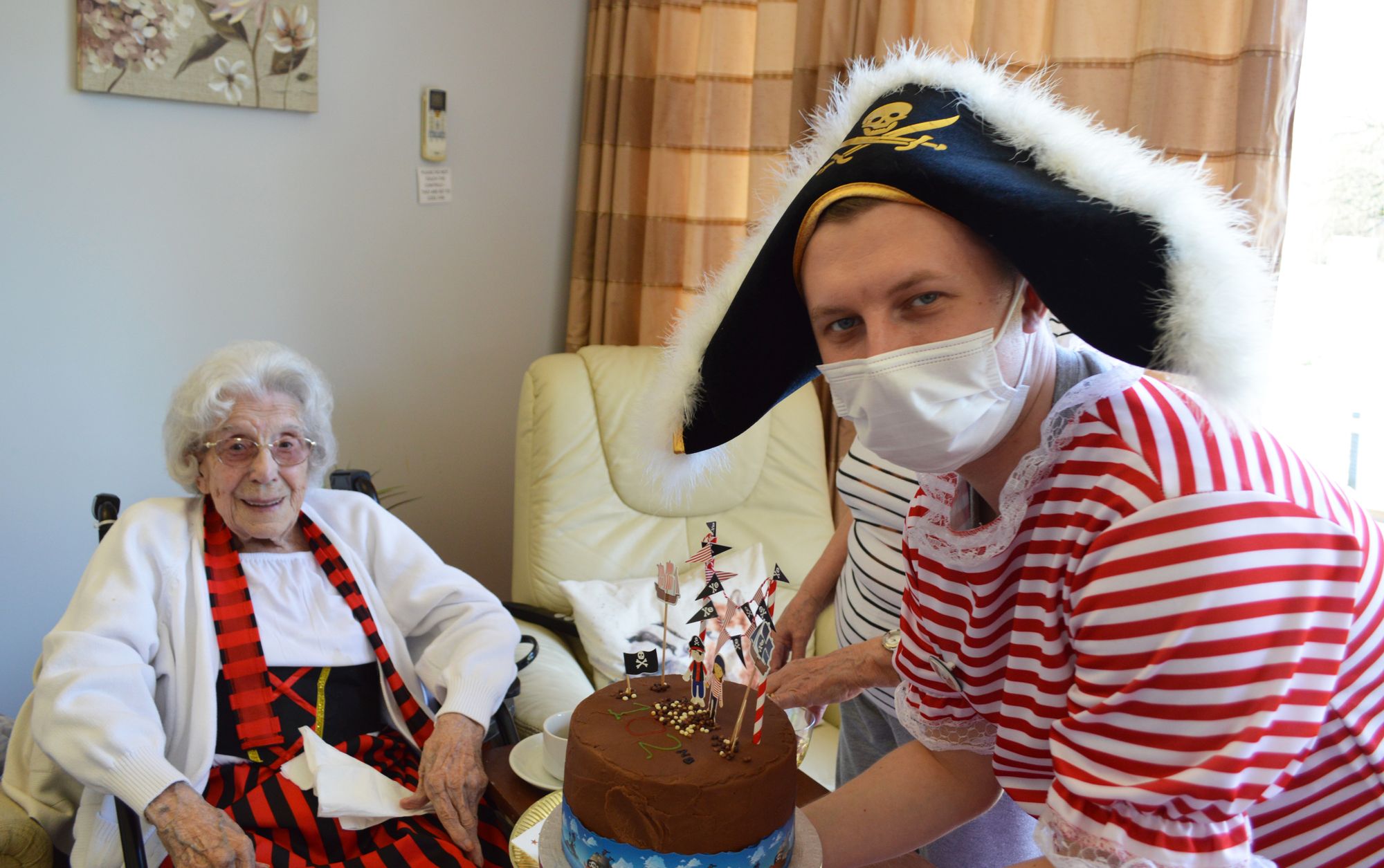 Pirate party for Maidstone nursing home 102 year old