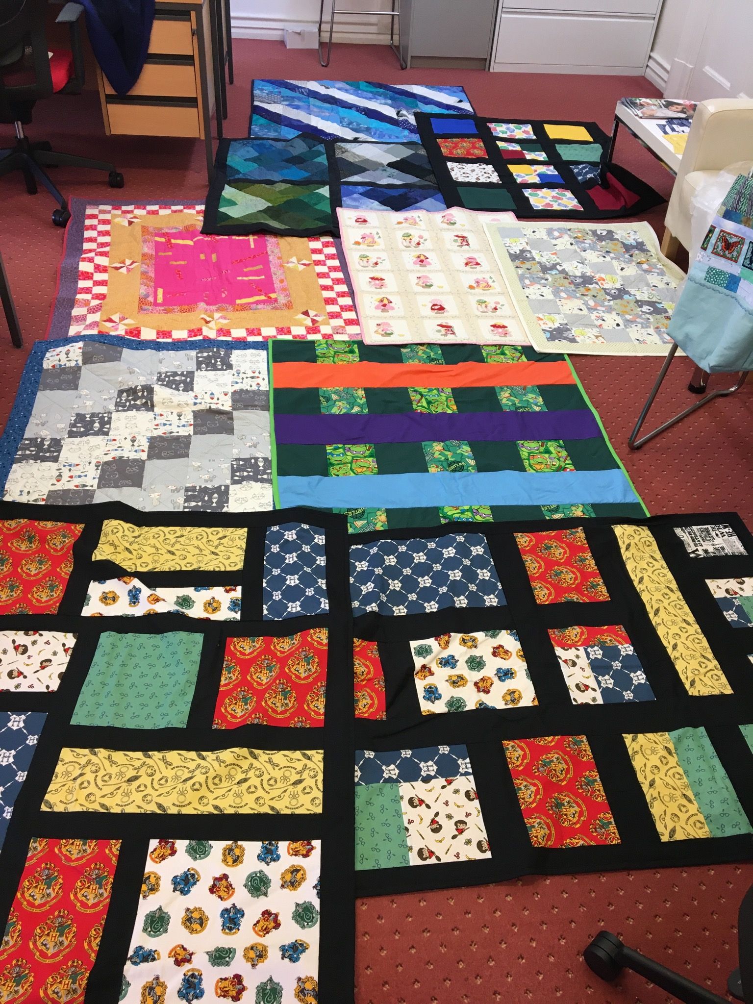 Partnership shares colourful quilts and blankets with looked after children in Cambridge