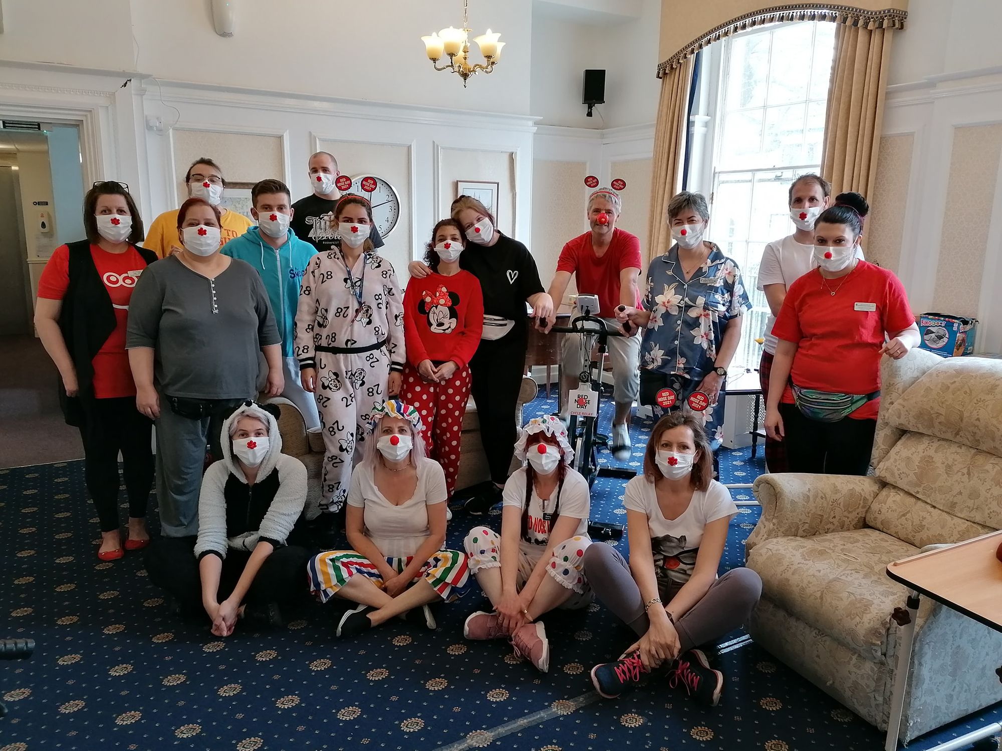 Comic Relief riders rack up the pounds at Dawlish nursing home