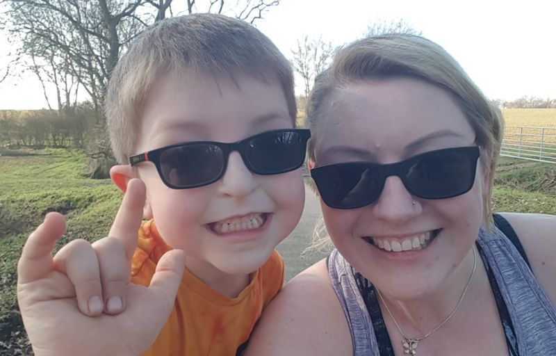 Beazley End mother and son take on RNIB marathon challenge
