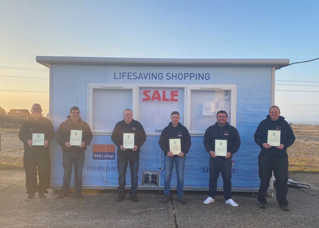 Commendation for volunteers at Dungeness RNLI