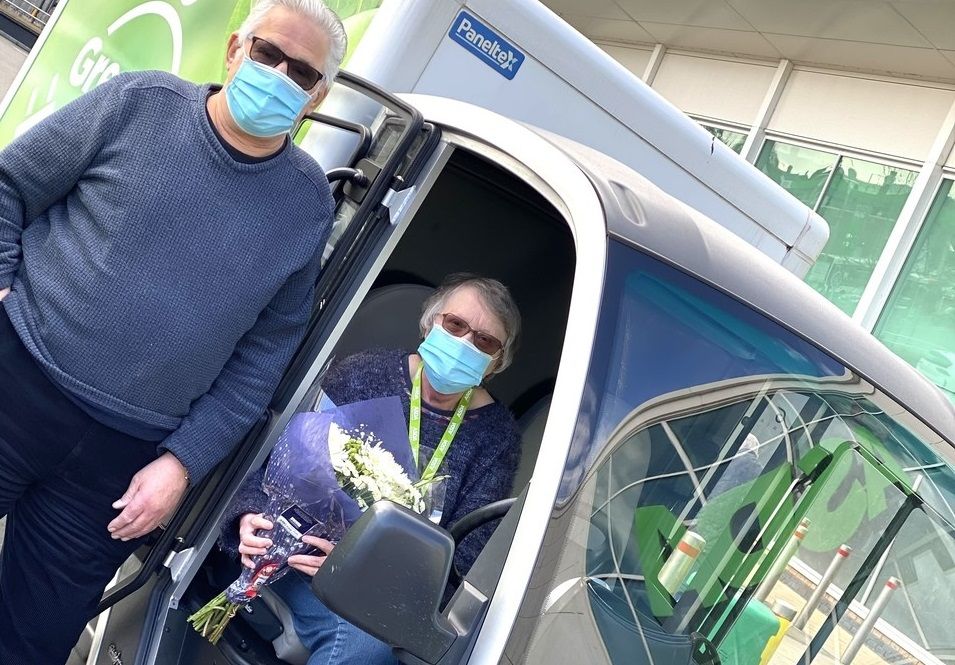 Rugby supermarket customer wrote a book after she was inspired by the store's new electric vehicle