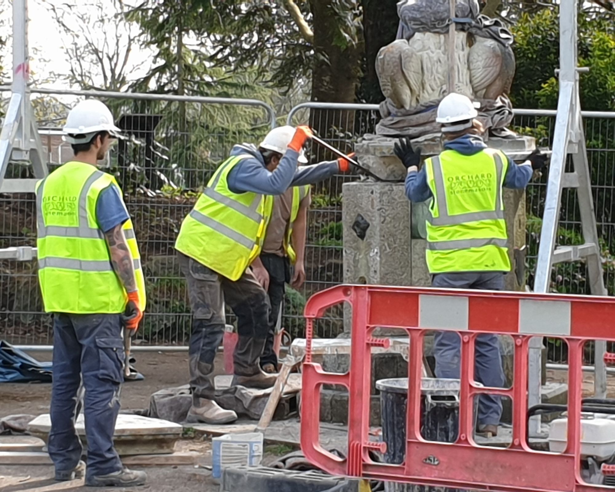 Work begins to restore historic fountain back to former glory