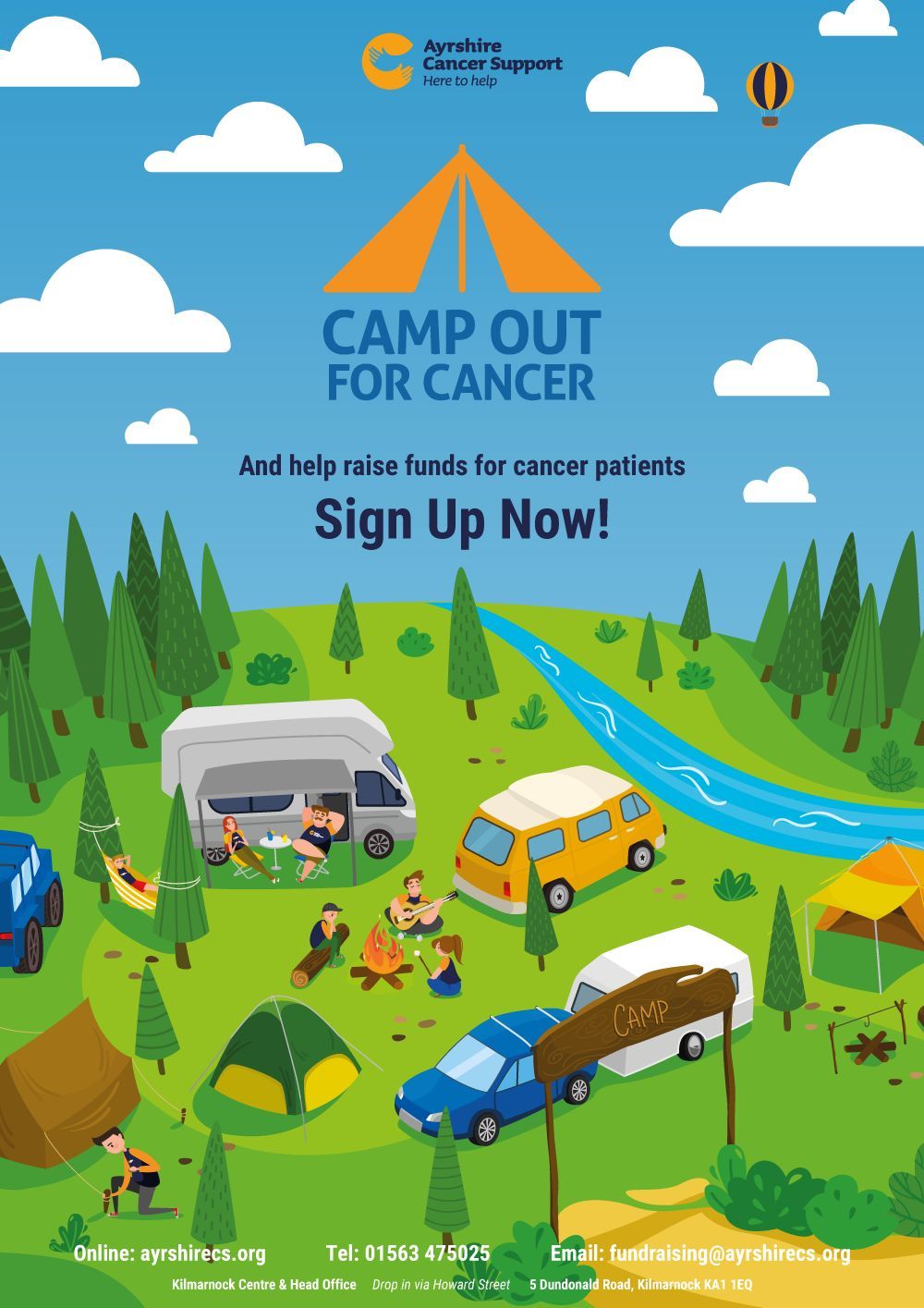 Camp out for Ayrshire Cancer Support