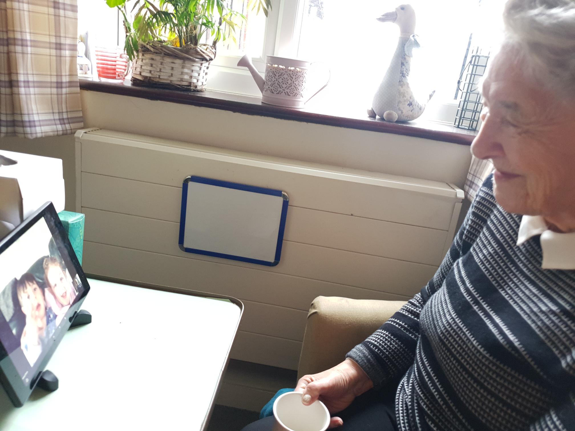Huyton care home residents reconnect with grandchildren