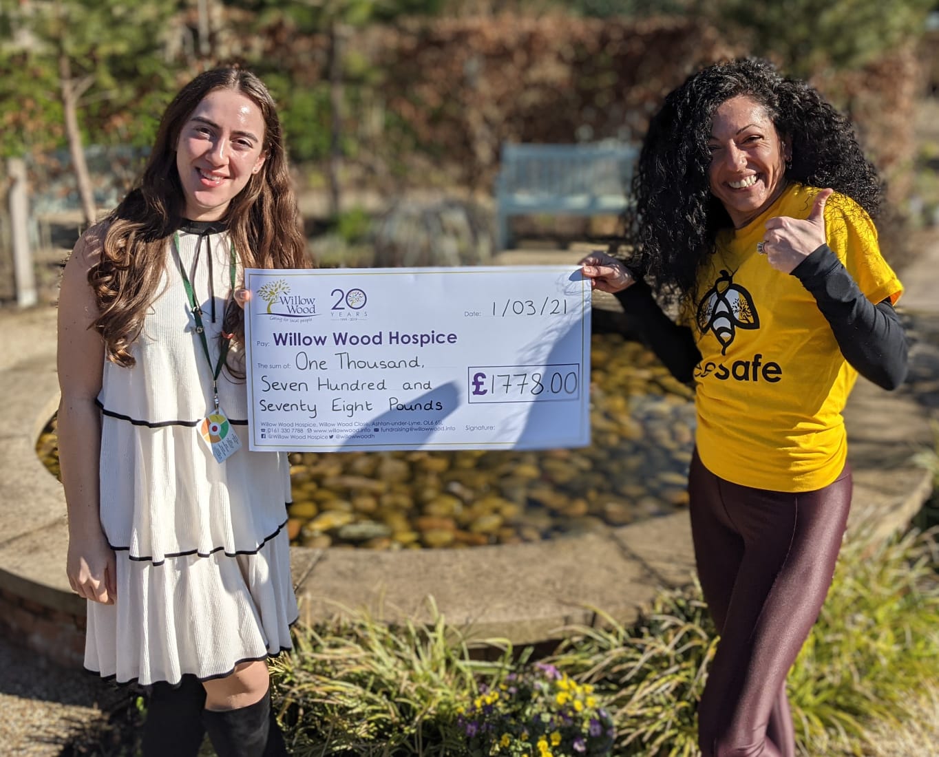 Ella raises funds for Ashton-under-Lyne hospice in memory of a lovely friend
