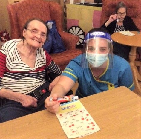 Residents have 'eyes down' as live bingo returns to Beauchief care home
