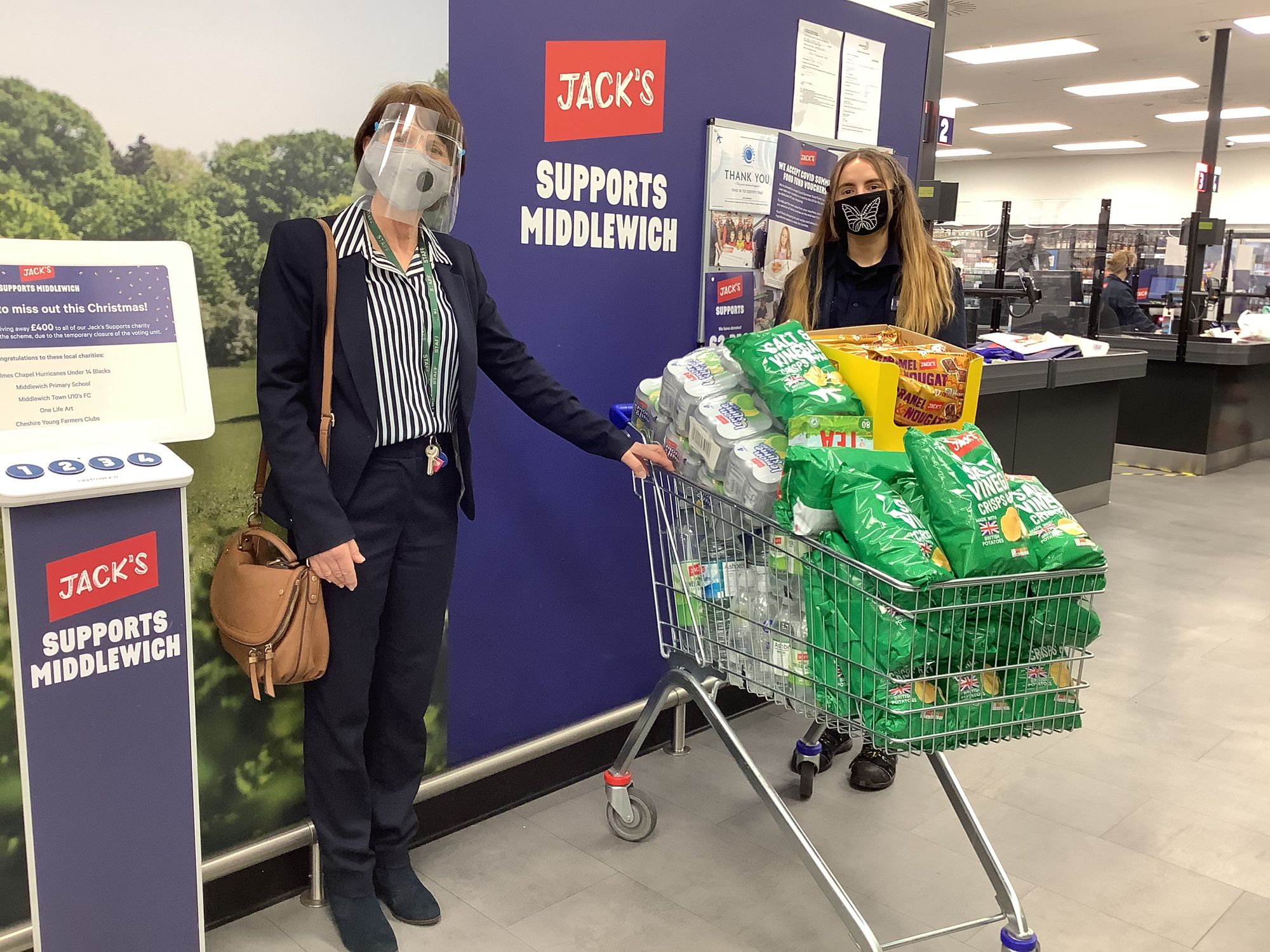 Middlewich supermarket donates welcome back hampers to local schools