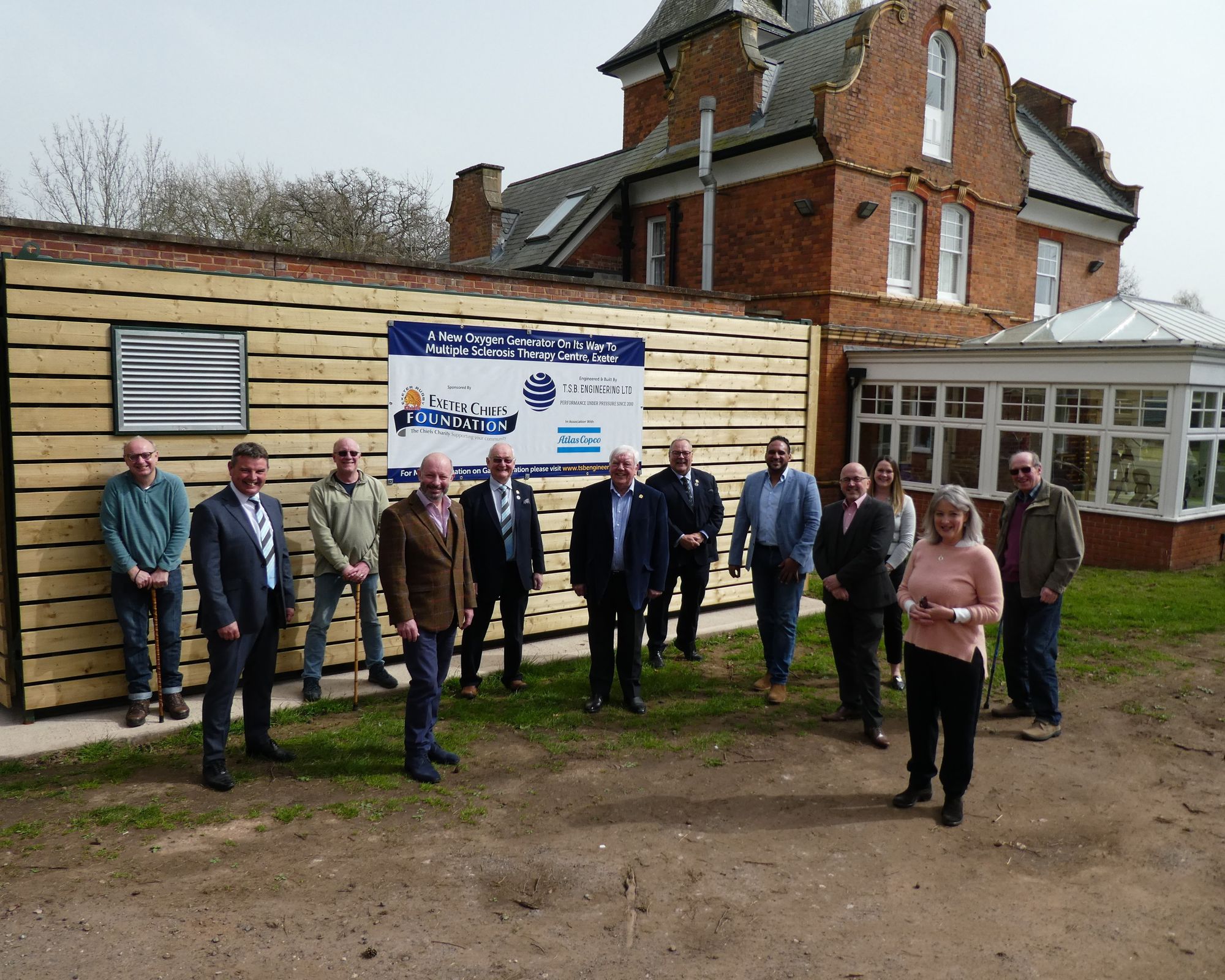 Exeter Chiefs Foundation opens new Oxygen Generation Unit at MS Centre
