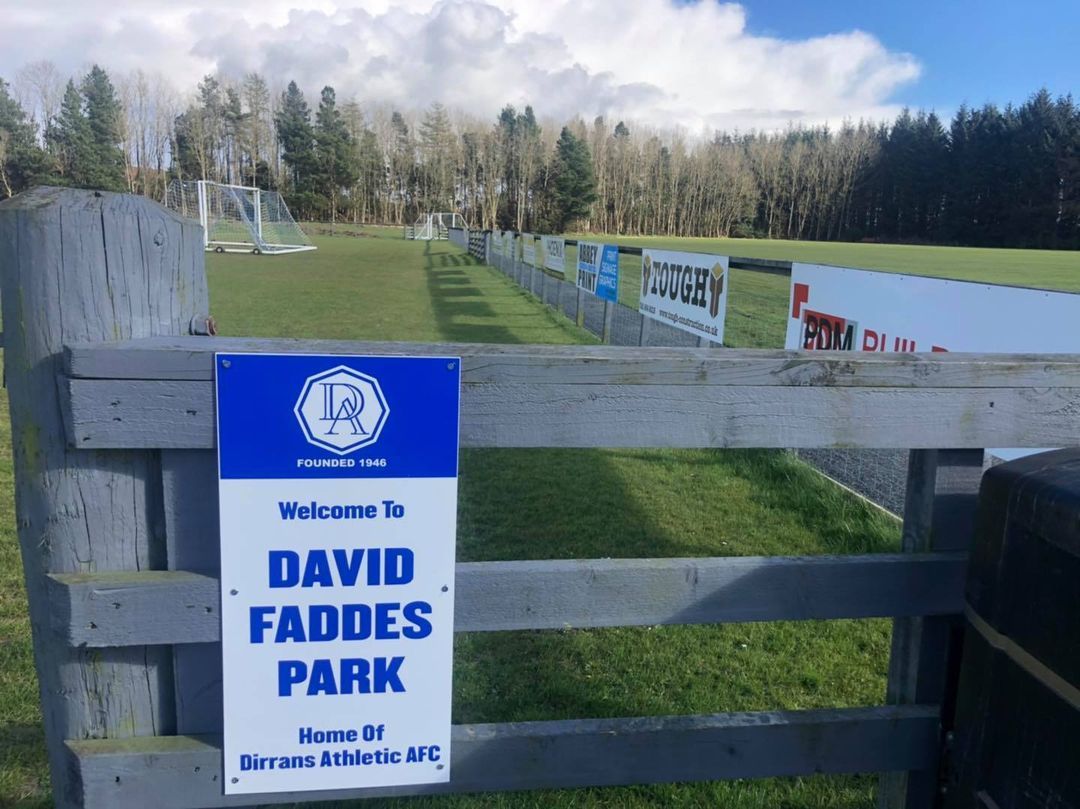 Dirrans Athletic name home ground in honour of late club stalwart