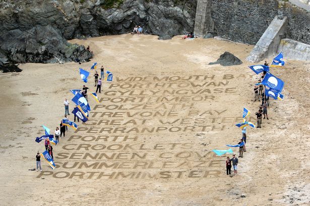 Blue Flag and Seaside Awards beaches unveiled in Cornwall
