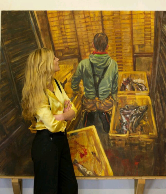Newlyn fishing industry paintings by international artist Henrietta Graham to go on show in port's fishmarket