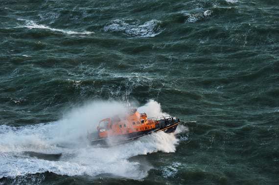 Two in hospital after Torbay lifeboat rescues 'seasick' duo in rough seas