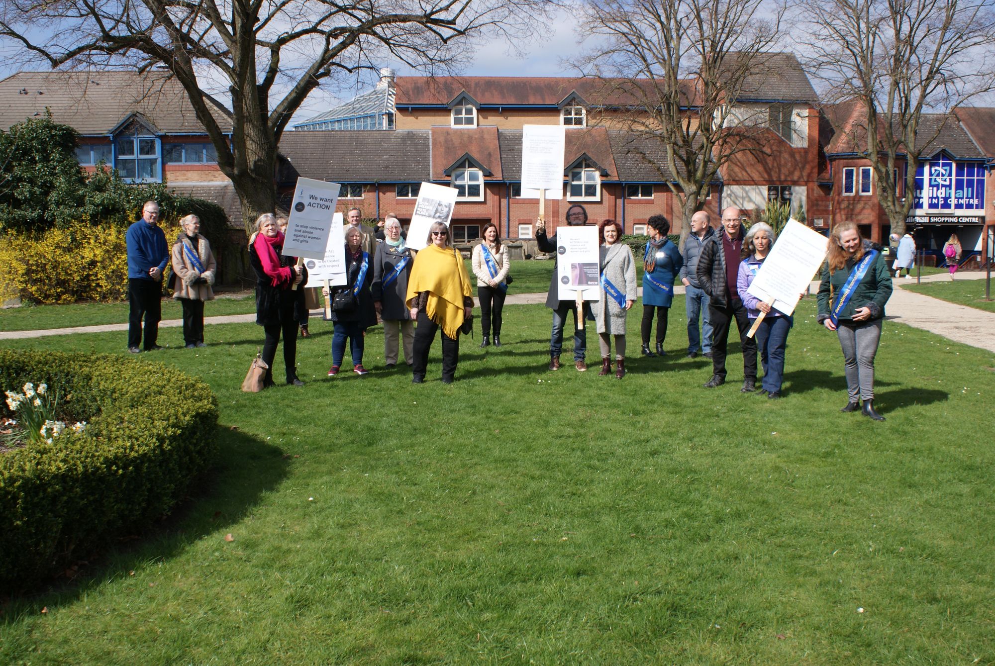 Silent vigil held in Stafford for victims of abuse and violence