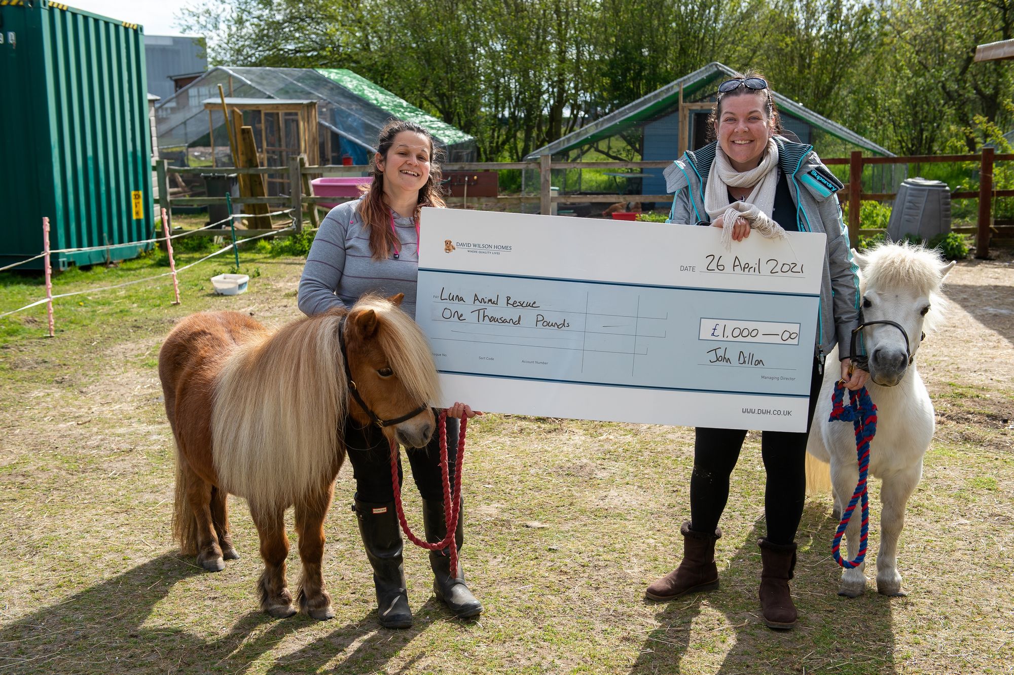 Local developer keeps Bedfordshire animal rescue on all four paws with £1,000 donation