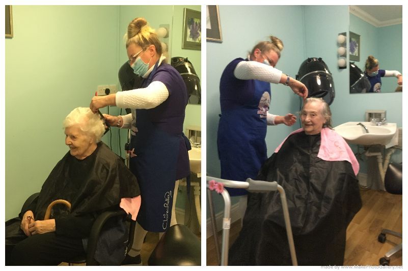 Happy hair cuts at Burwash care home