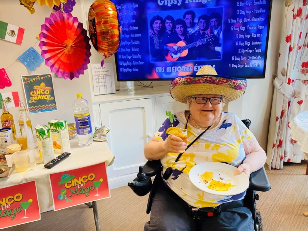Marple care home residents celebrate Cinco de Mayo