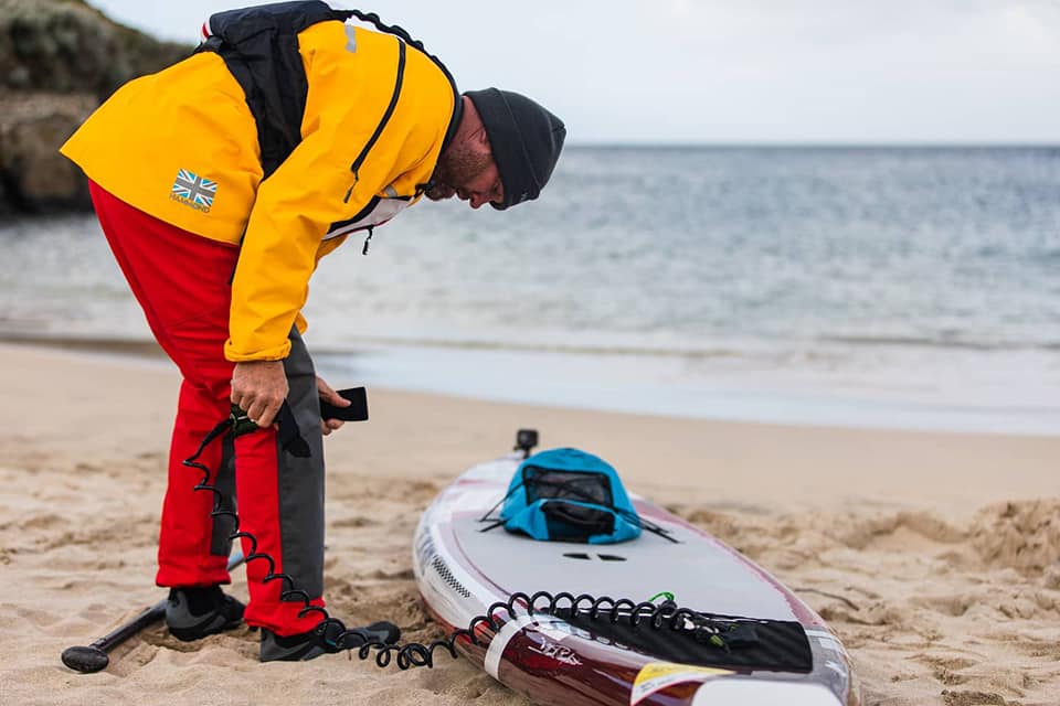 Where's Brendon? Torquay paddler's record attempt on target despite bad weather