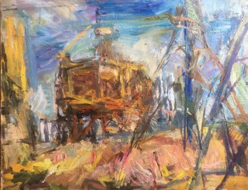 Paintings of Teesside town centre on display in shopping centre