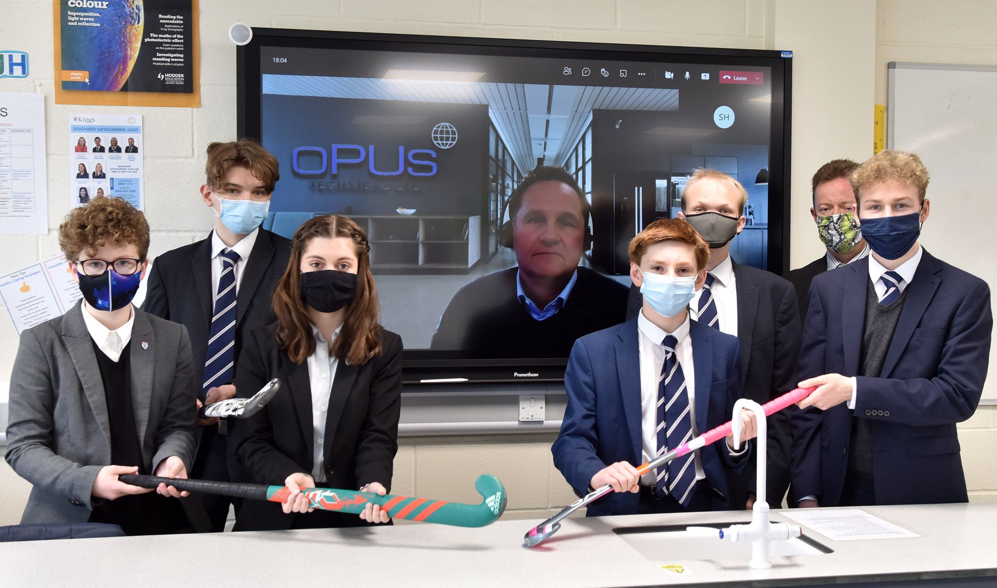 Student designers score with interactive hockey stick