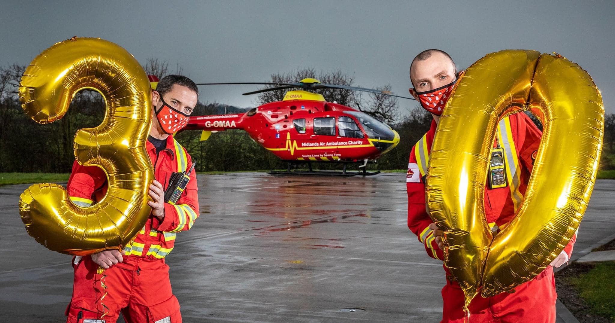 Midlands Air Ambulance Charity celebrates 30th anniversary