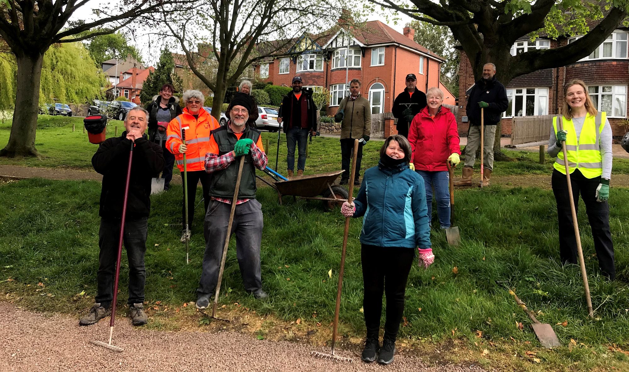 Barrow in Bloom footpath project benefits from recent gravel donation