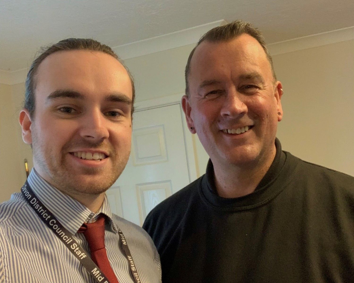 Father and son team are welcoming voters in Culmstock