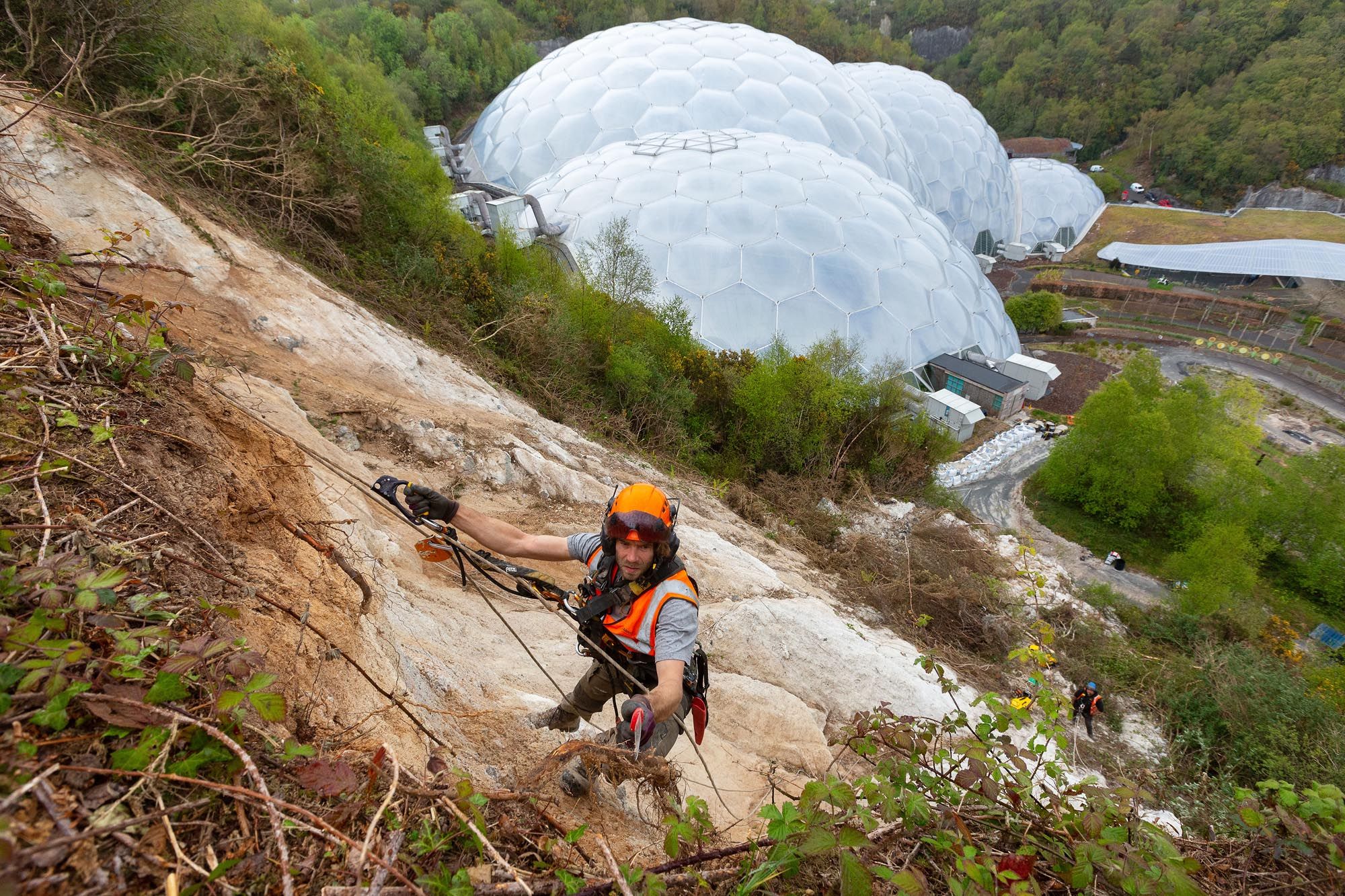 Eden Project Christmas landslide site to become permanent waterfall