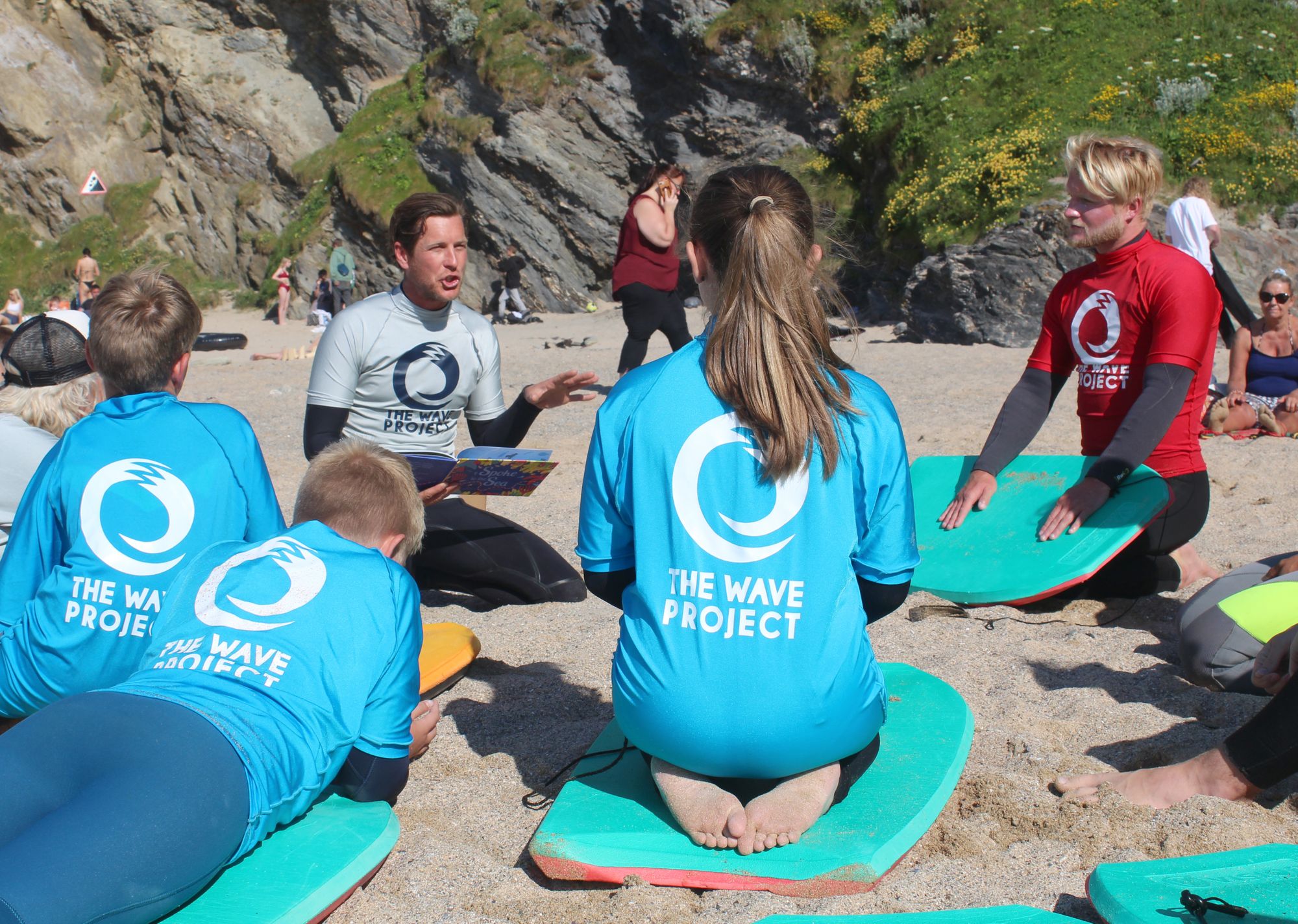 Truro author launches new book about plight of the oceans with children from Wave Project