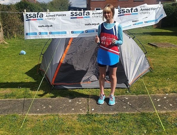 East Midlands schoolgirl spends two nights sleeping in tent for charity