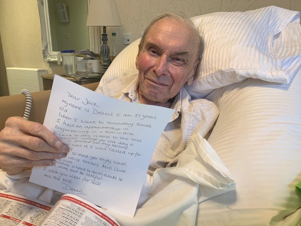 Care home residents enjoy pen pal letters with primary pupils