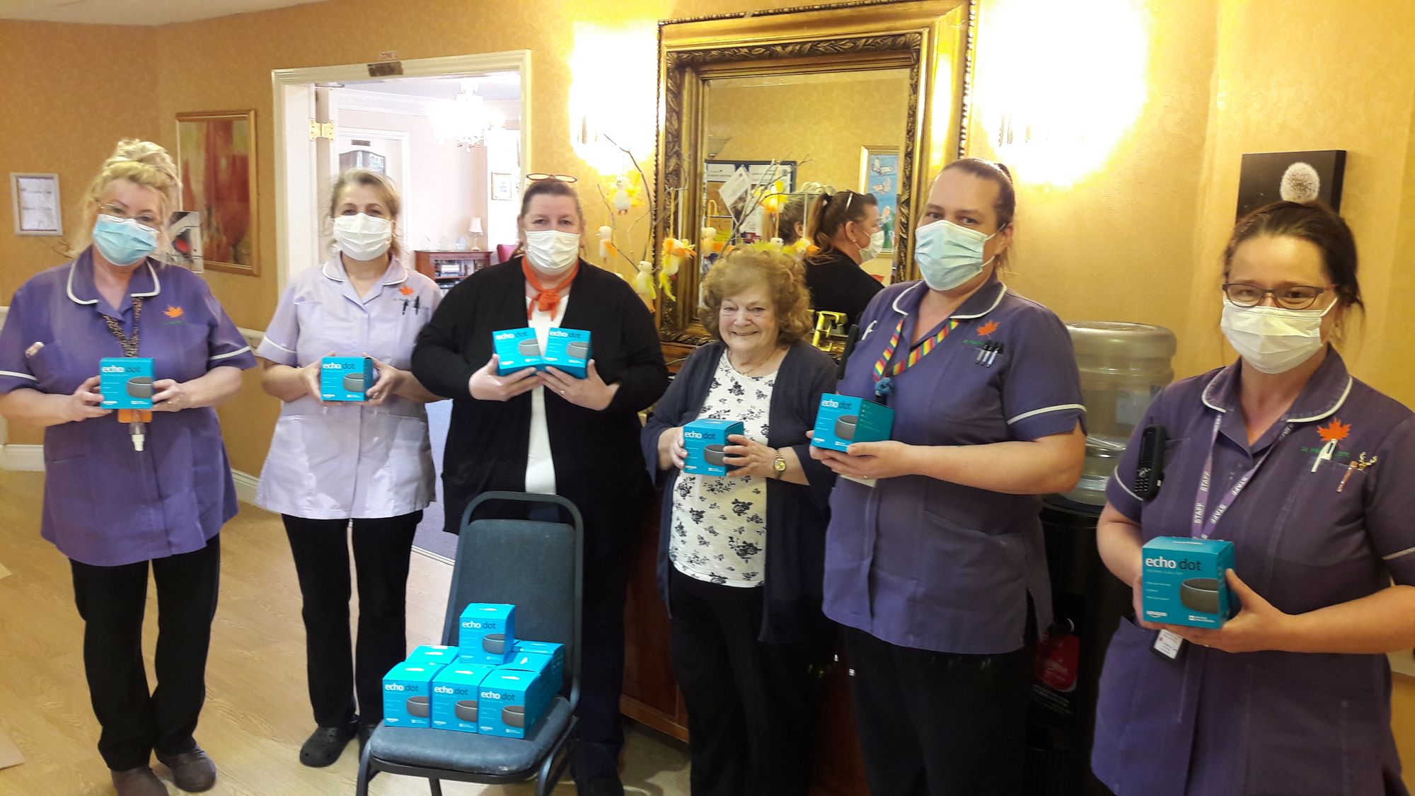 Guisborough care home welcomes Amazon Echo donation from homebuilder