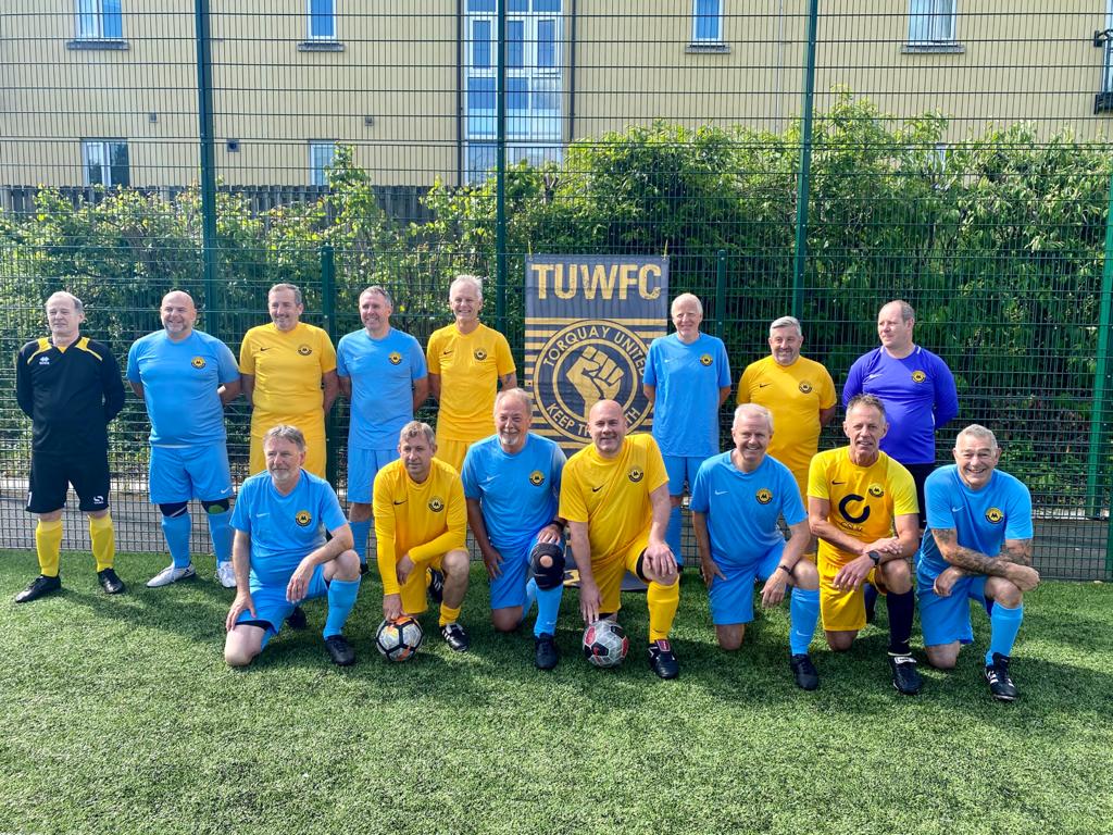 Walking footballers fly the flag for Torquay United with end-of-season success