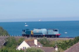 Fire on Paignton steam railway embankment