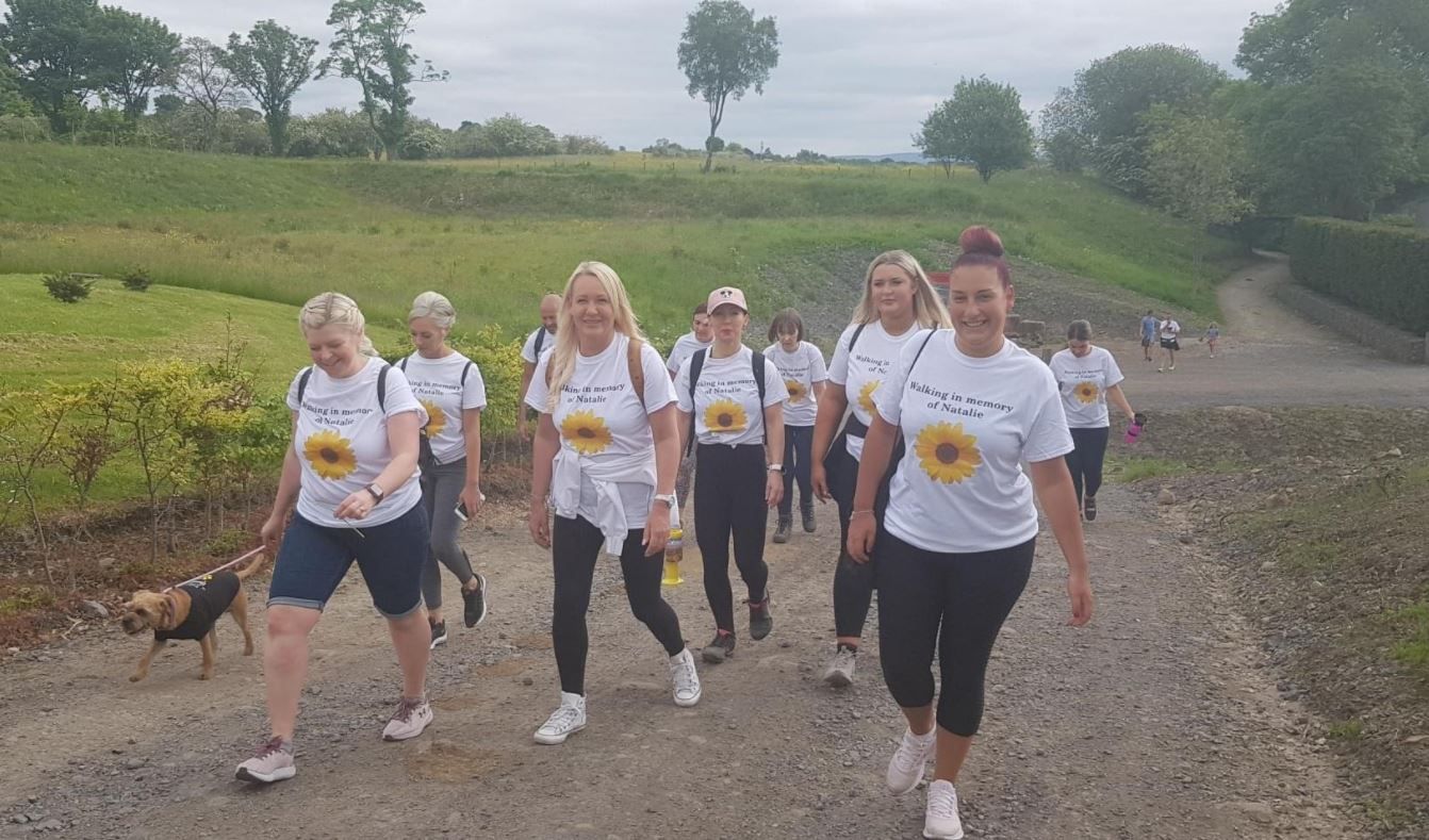 Co-workers walk 11.5 miles in memory of former colleague who died in car accident