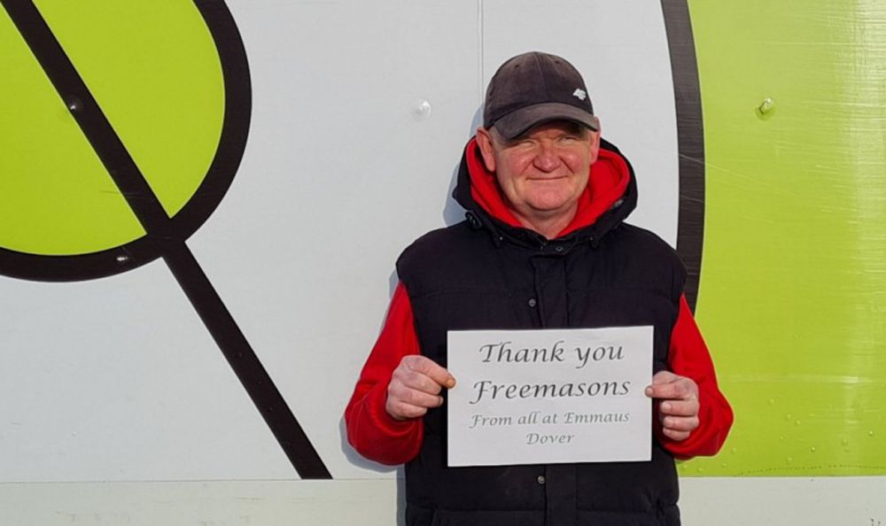 Freemasons donate £17,500 to Dover homelessness charity