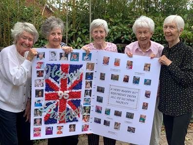 Waltham Abbey residents create birthday card for the Queen