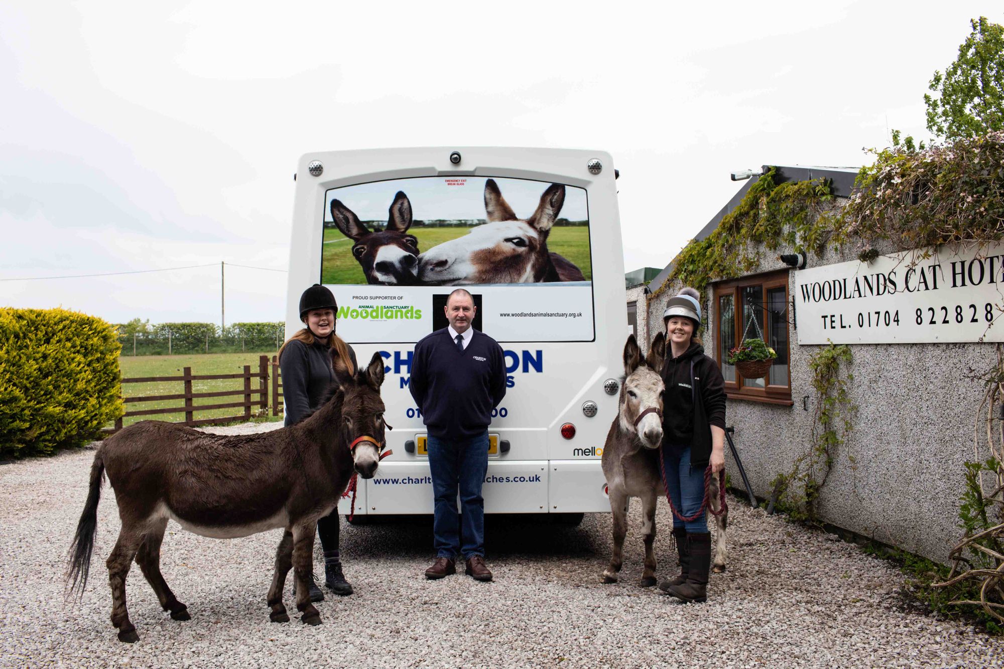 Ormskirk bus company supports Woodlands Animal Sanctuary