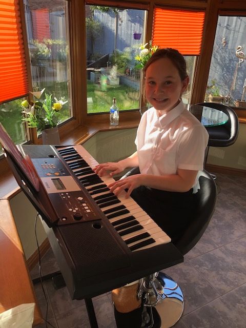 Kingsbury girl dances and plays the piano after overcoming the challenges of cancer