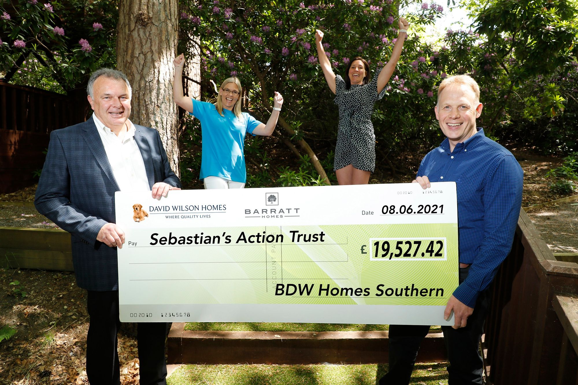 Local housebuilder celebrates fundraising success for Berkshire charity