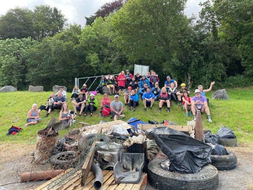 Massive clean up of River Teifi collects plastic, tyres and traffic cones