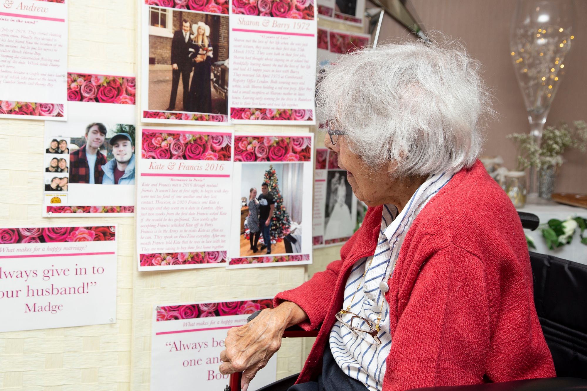 Love is in the air as a Maidstone care home hosts wedding memories exhibition
