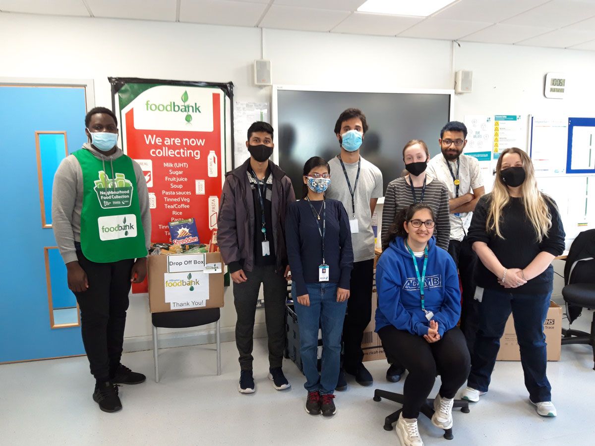 Foundation students at a London college volunteer to help end hunger