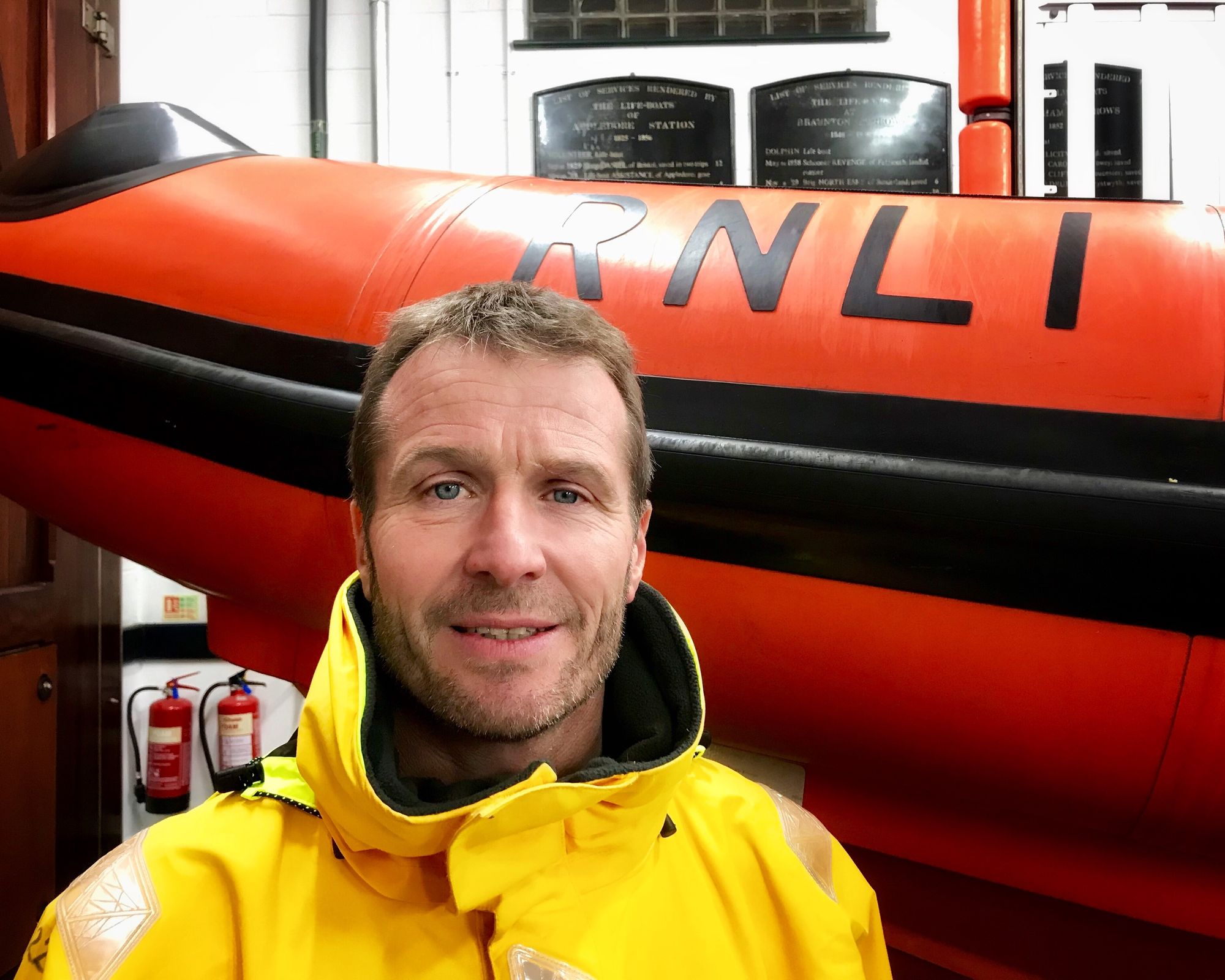 Del takes the helm at Appledore RNLI's Atlantic 85