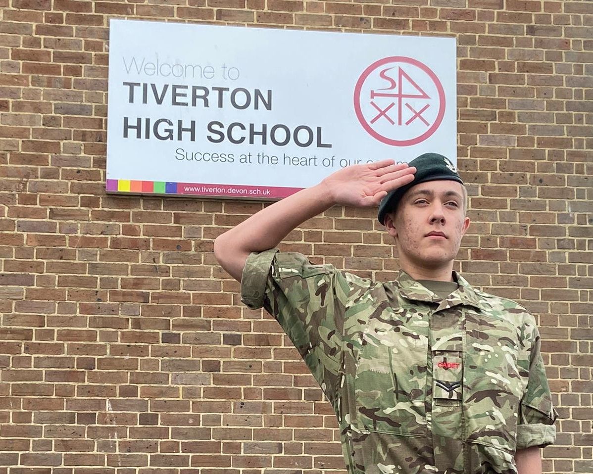 Tiverton cadet is given top role with Lord-Lieutenant of Devon