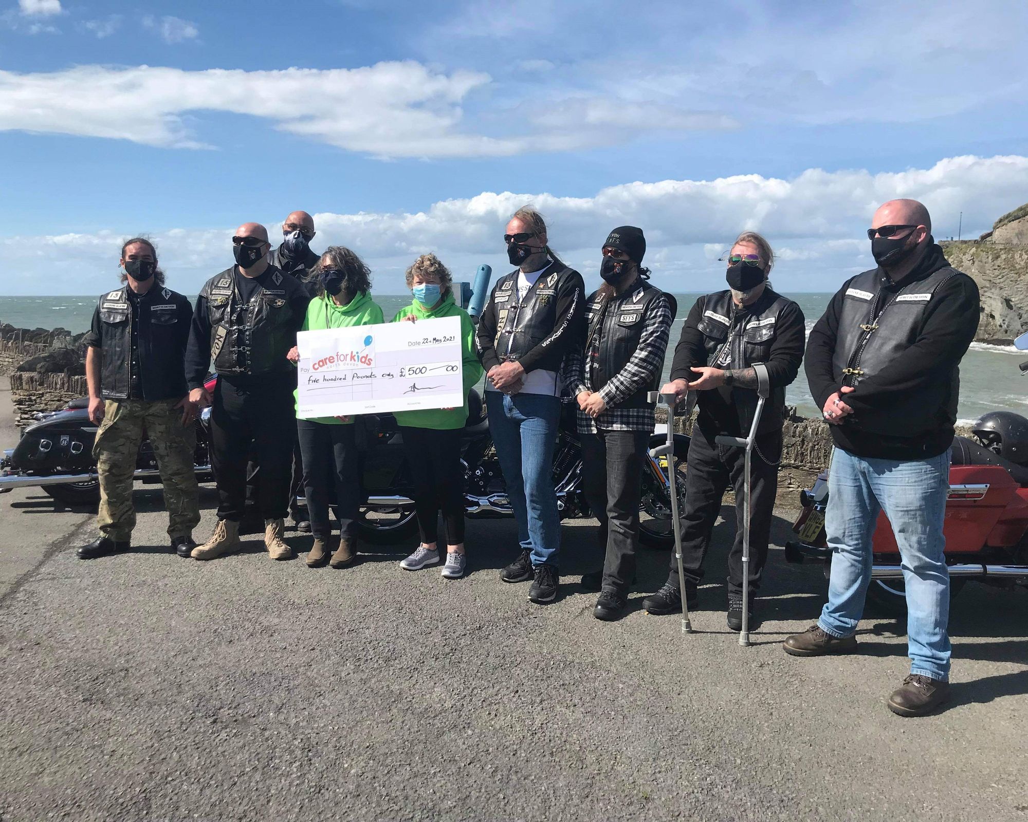 Satan's Slaves raise hundreds for Care for Kids North Devon