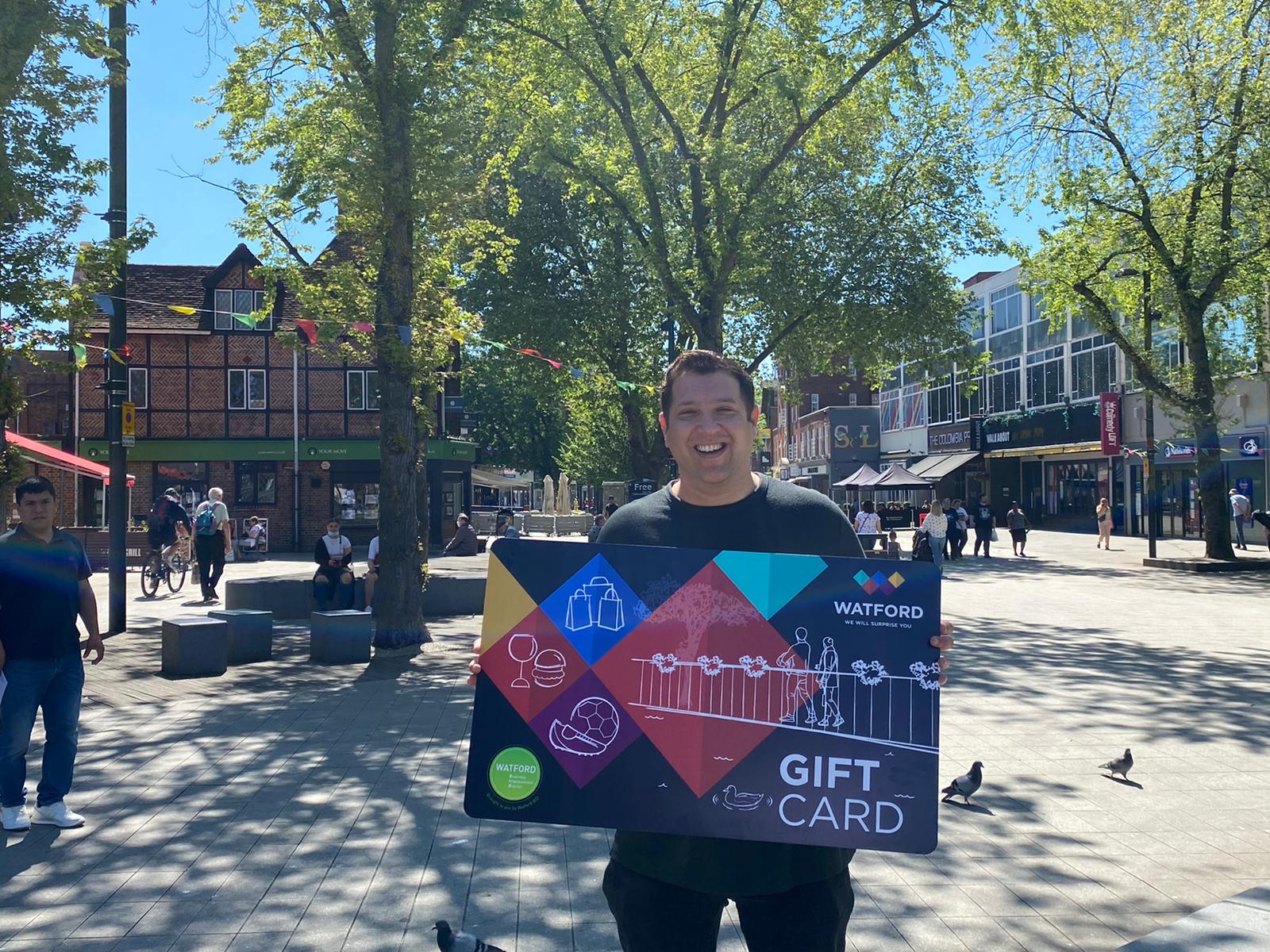 Dad receives Father's Day Watford Gift Card for helping recovering addicts