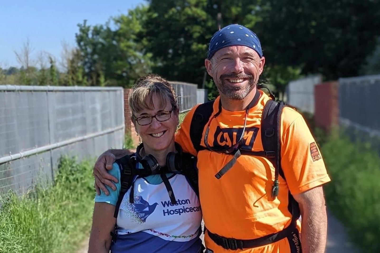Siblings run for five days along Kennet and Avon canal for local charities