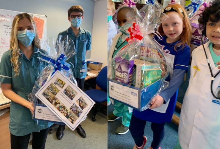 Colwyn Bay pupils create reading boxes for NHS staff