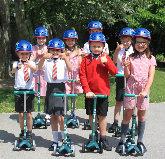 Cornish schools win bundle of scooters to get pupils fit and active